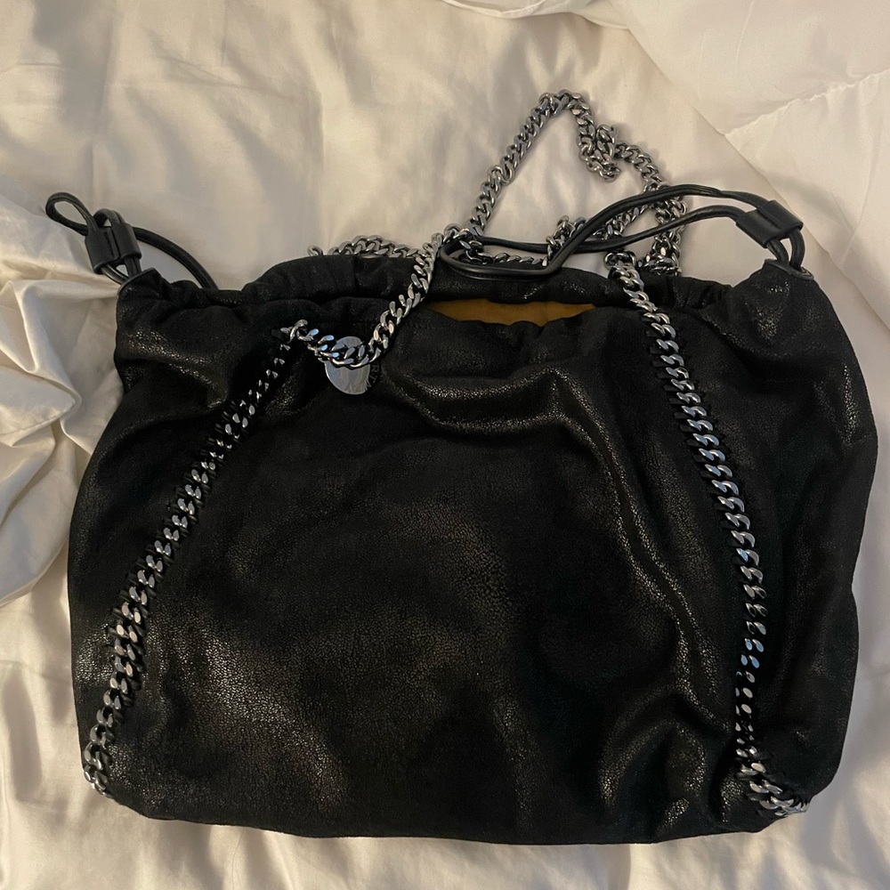 Stella McCartney Large Reversible Tot Shaggy Deer Black NEW NEVER USED